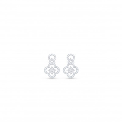 LOUIS VUITTON LES ARDENTES EARRINGS, WHITE GOLD AND DIAMONDS Q96819